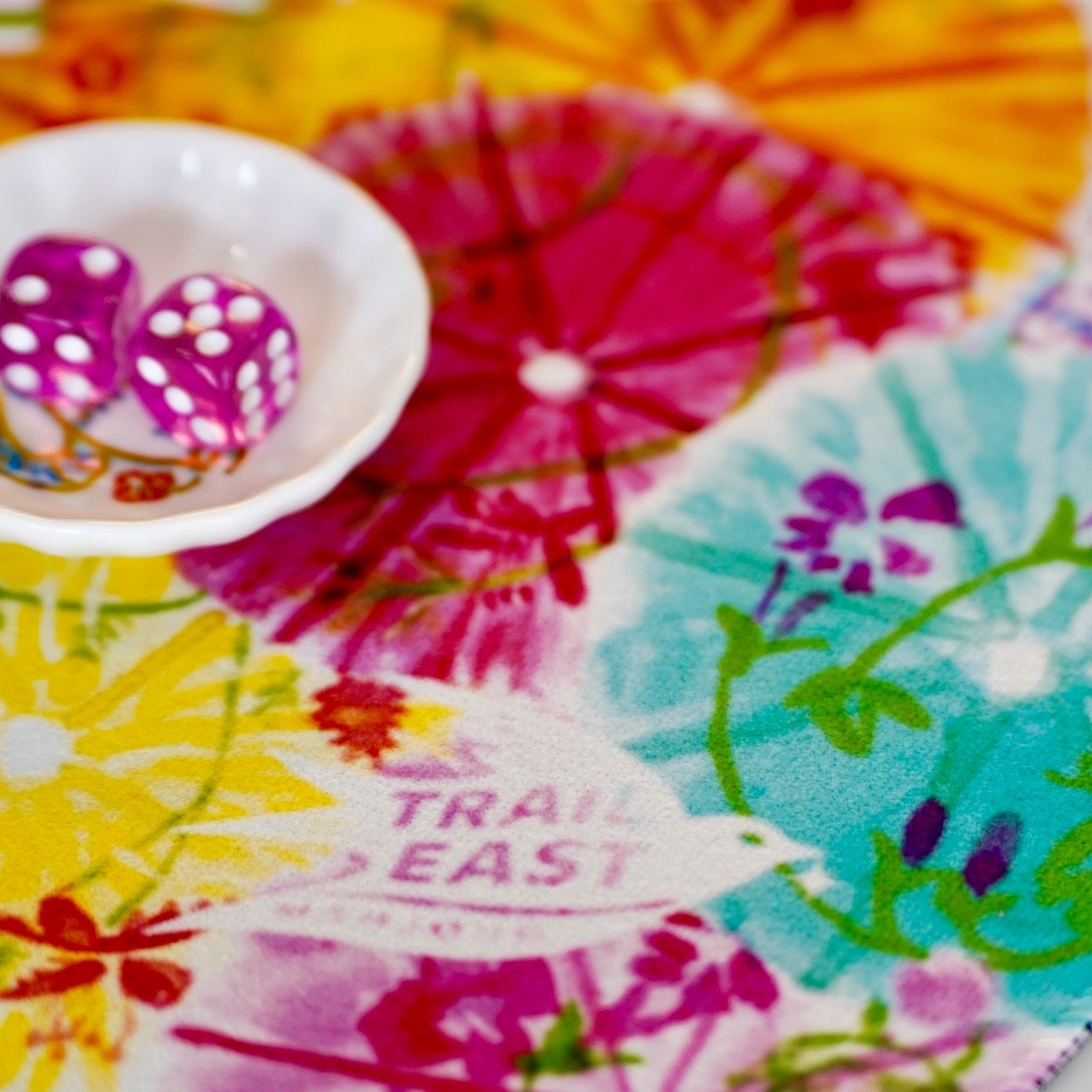 A festive Mahjong Mat featuring colorful drink umbrellas