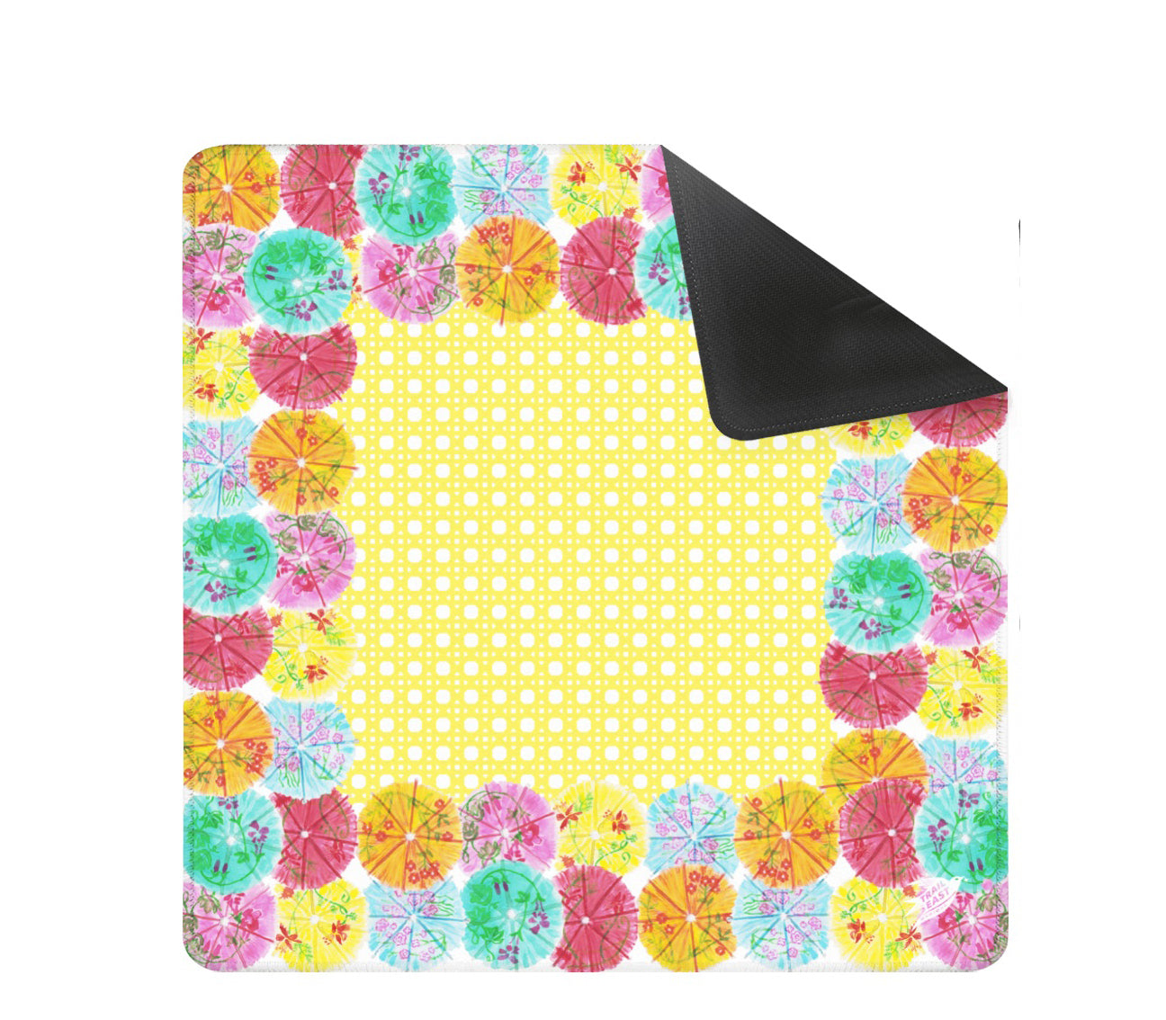 A festive Mahjong Mat featuring colorful drink umbrellas.