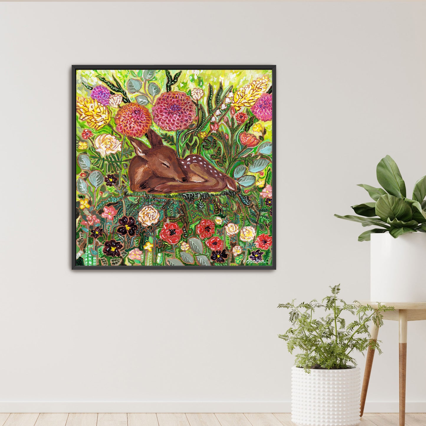 Stillness Grows Stretched Canvas Art Print