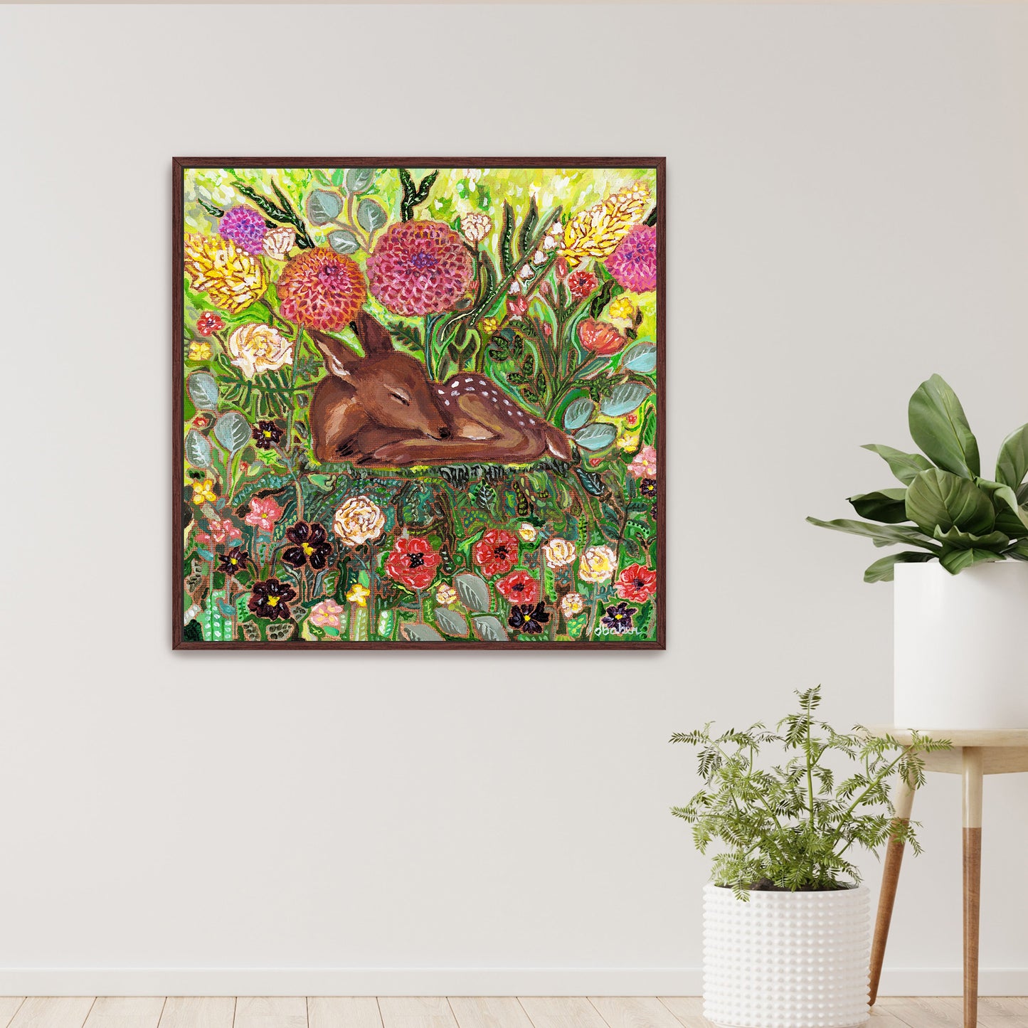 Stillness Grows Stretched Canvas Art Print