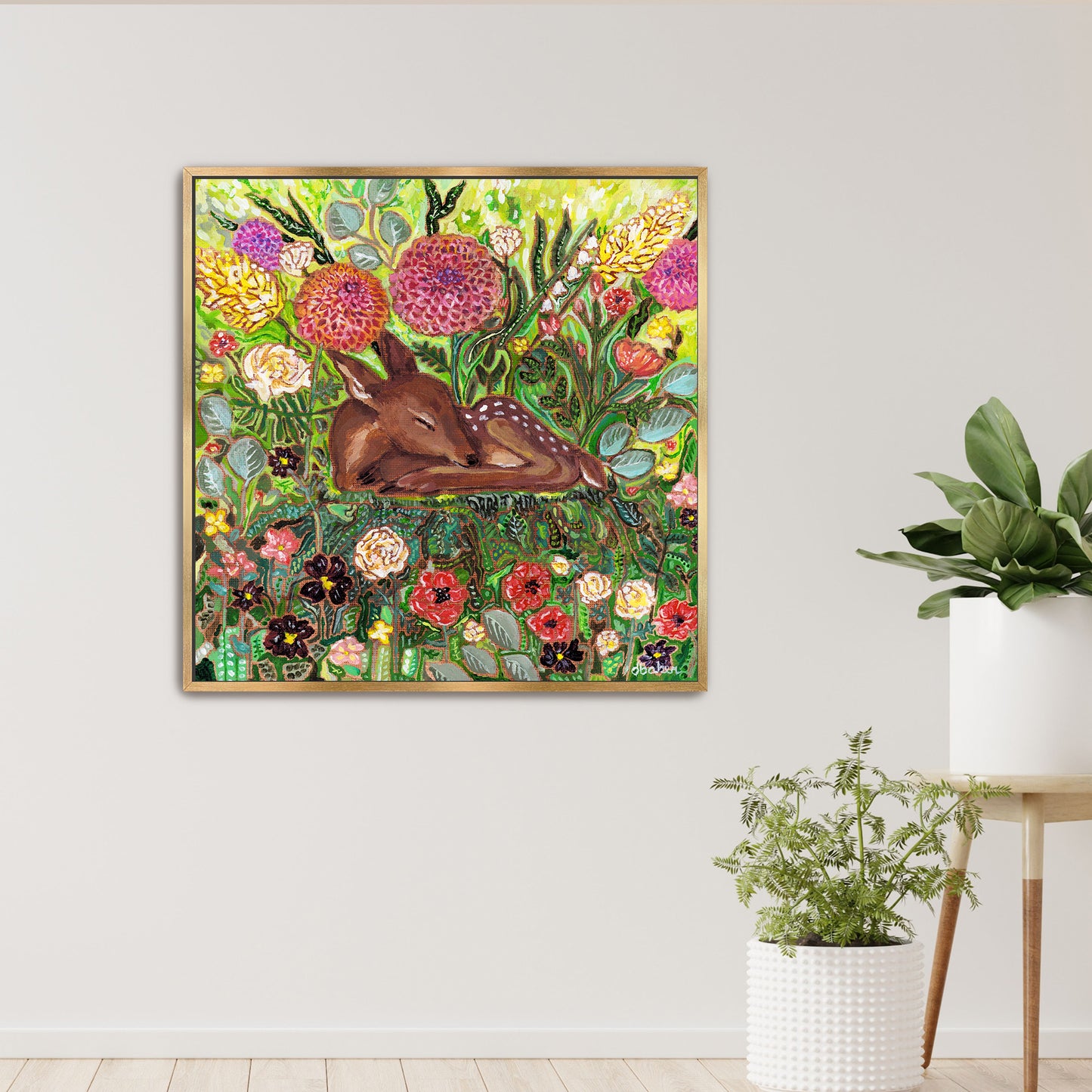 Stillness Grows Stretched Canvas Art Print