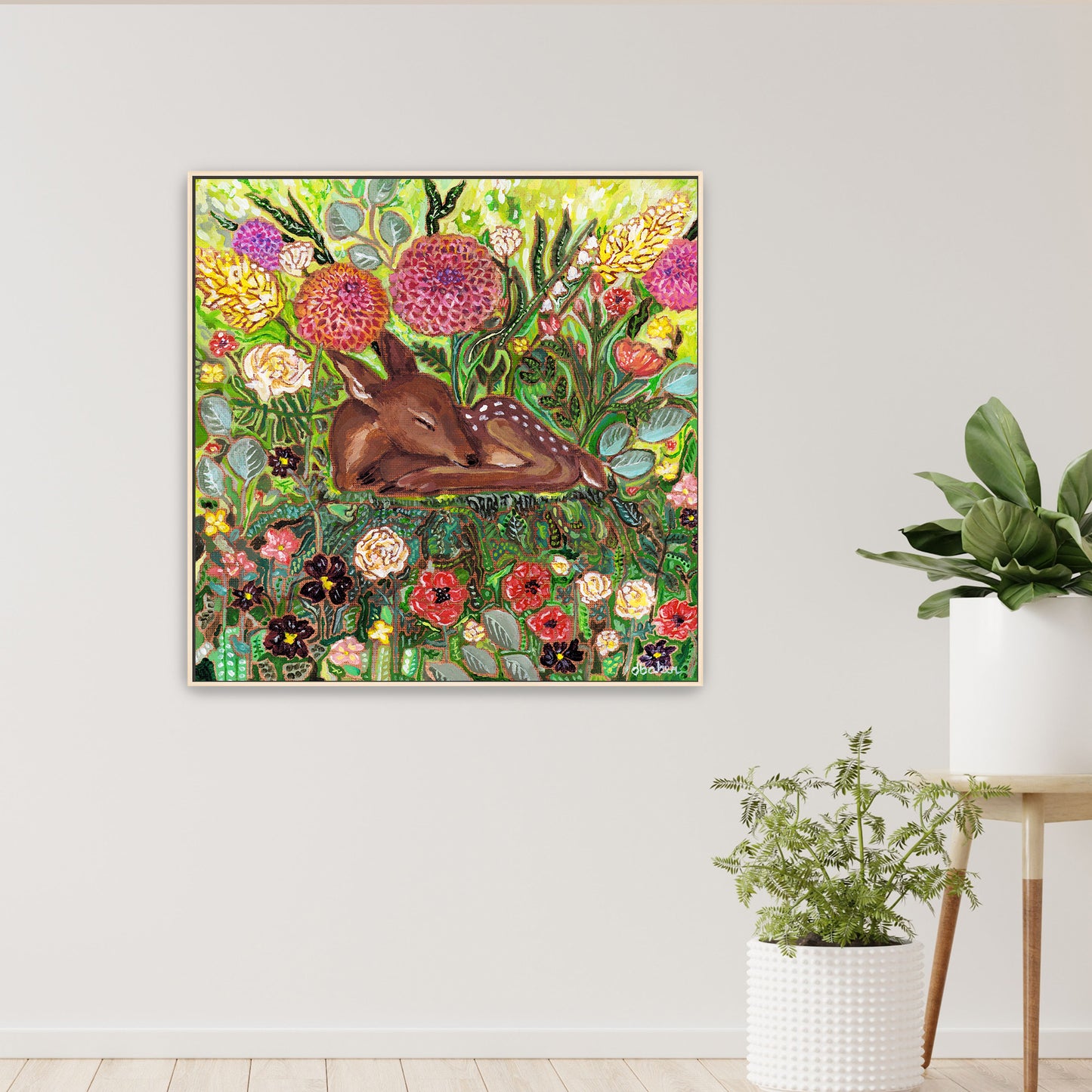 Stillness Grows Stretched Canvas Art Print