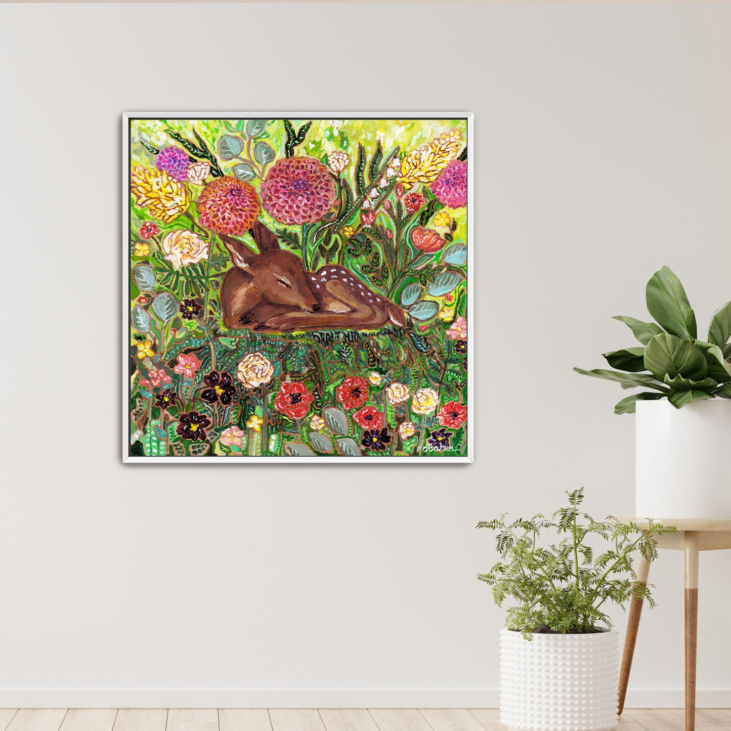 Stillness Grows Stretched Canvas Art Print