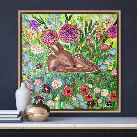 Stillness Grows Stretched Canvas Art Print