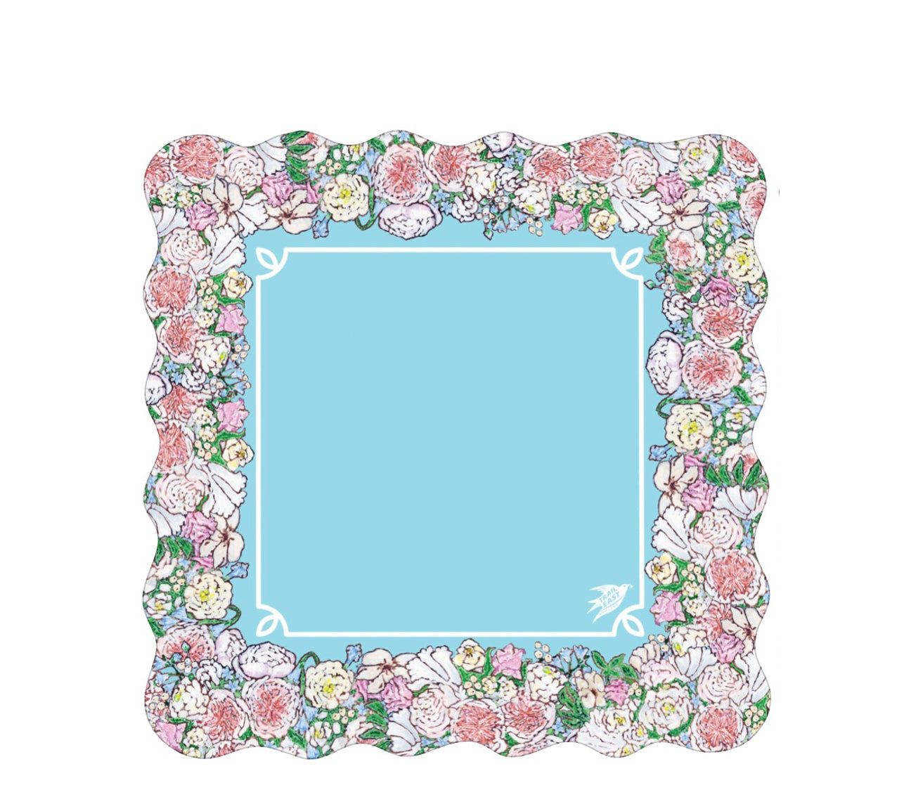A beautiful mahjong mat featuring an original painting of Juliet roses and peonies.
